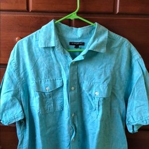 Turquoise Button Up